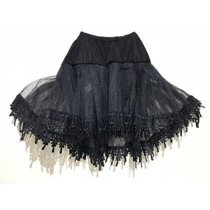 Sexy, black, lace skirt/slip
